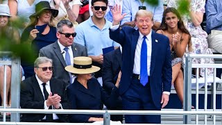 Donald Trump and Melania cheer on son Barron at his high school graduation Resimi
