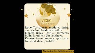 Virgo Horoscope Today 24 April 2026 | A Major Change Is Coming! #astrology#december2025 #march