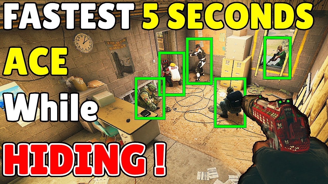 The * FASTEST * 5 Seconds ACE Using This Hiding Spot | Even Pros Use Mira Trick - Rainbow Six Siege