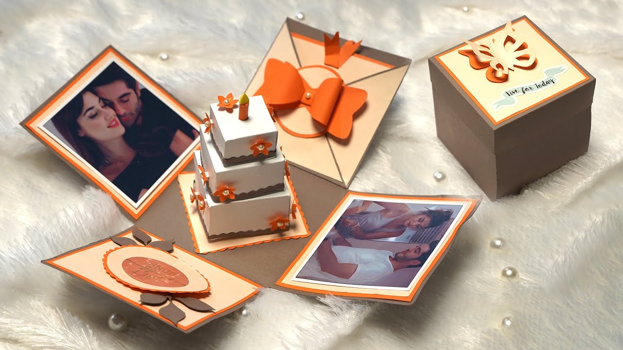 how to make explosion box for birthday | handmade birthday gift | DIY ...