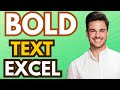 How To Bold Text  In Excel Cell (Full Guide)