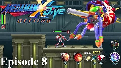 Mega Man X Dive Offline (Walkthrough FR) épisode 8: Train militaire (100%)