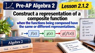 Pre-AP Algebra 2, Lesson 2.1.2 Construct a representation of a composite function when the function