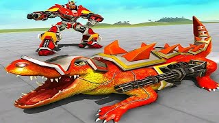 Monster Crocodile Robot Rampage City Attack - Android Gameplay screenshot 2