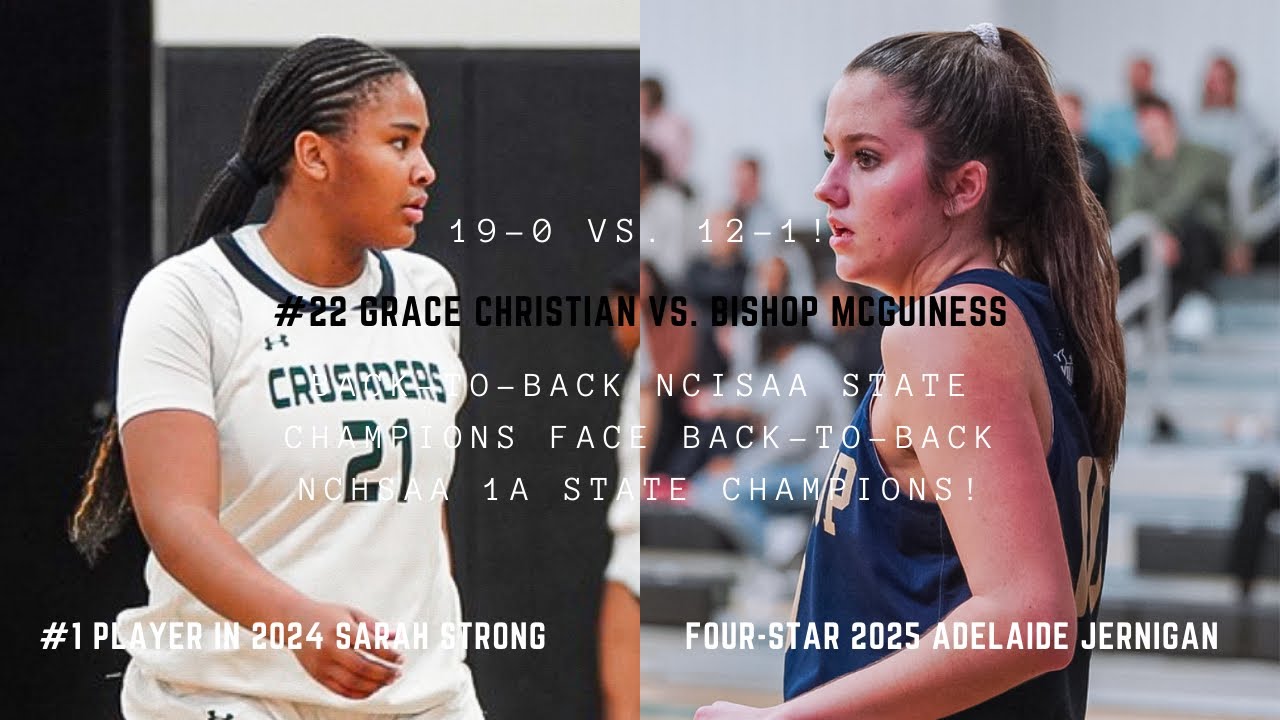 1 2024 Sarah Strong, 22 Grace Christian vs. 1 NC 2025 Adelaide