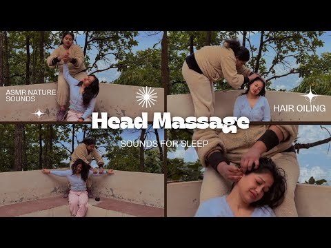 Asmr Indian Head Massage In Nature For Calming Anxiety & Insomnia | Ear, Shoulder, Neck Massage