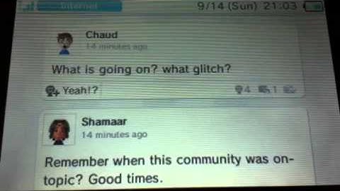 The Miiverse Glitch A Travesty