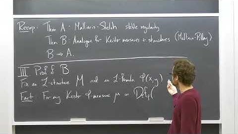 Lecture 12 - Stability and combinatorics