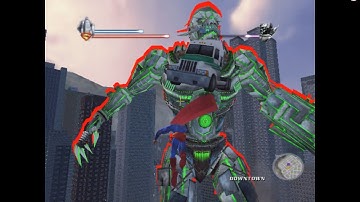 SUPERMAN VS. METALLO, FINAL BOSS BATTLE | Superman Returns The Video Game | PS2 Emulator, PC, Cheats