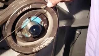 Adjust pulley alignment motor pulley & blower Pulley alignment for #AHU