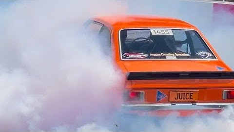 Juice's best skid to date! V8 Escort Incar footage Summernats 37 open qualifier. Canberra 🇦🇺