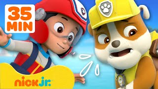 Psi Patrol | Praca ZESPOŁOWA z Rubble'em! | 35 minut | Nick Jr. Polska