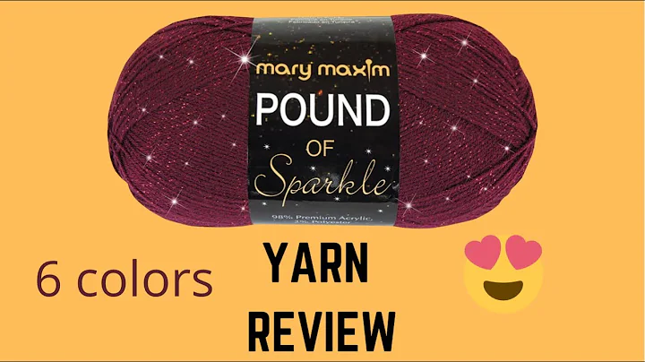 MARY MAXIM Pound of Sparkle | YARN REVIEW | Love  it!