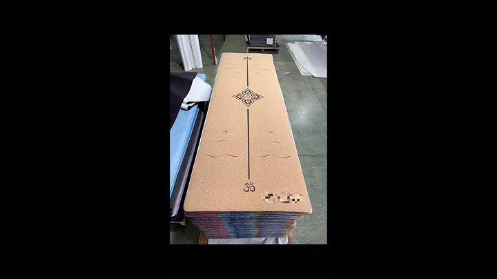 Custom printed cork rubber yoga mats