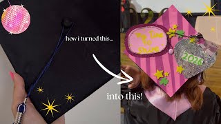 i decorated my grad cap! come do it with me!!