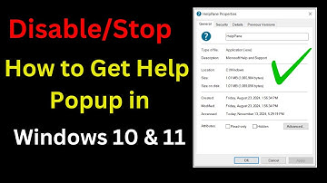 How to Disable or Stop "How to Get Help" Popup in Windows 10 & 11
