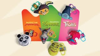 Promo Dreamworks llaveros con Burger King, unboxing de colección completa #Shrek #dreamworkstv
