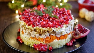 Салат КРАСНАЯ ШАПОЧКА | Новогодний Стол 2020 🎄 Салат КРАСНАЯ ШАПОЧКА | Новогодний Стол 2020 🎄