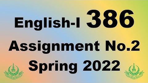 AIOU Code 386 Solved Assignment No.2 Spring 2022