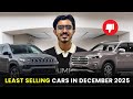 December 2025 Mein Sabse Kam Bikne Wali 10 Cars 😱 | Least Selling Cars India 🚗📉