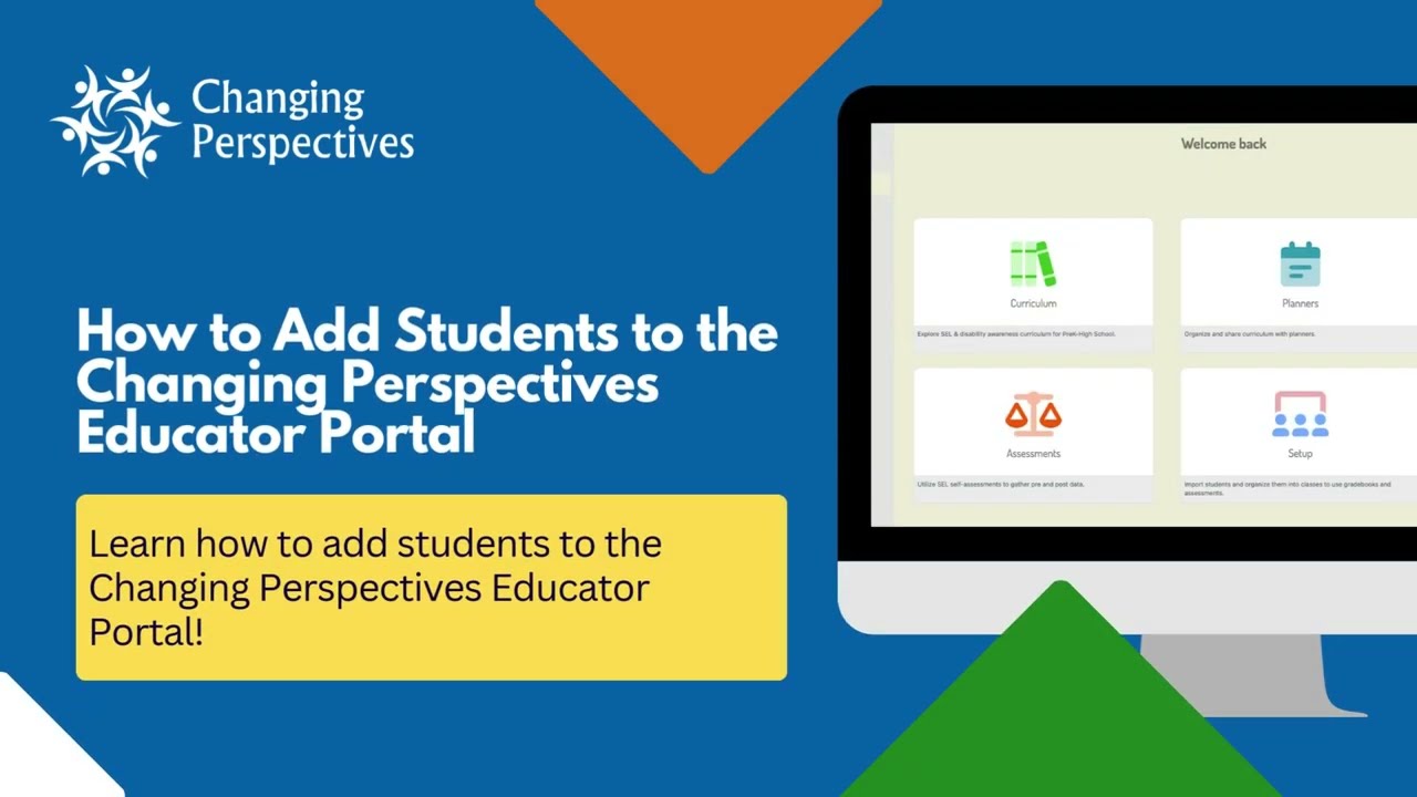 2025: How to Add Students to the Changing Perspectives Educator Portal