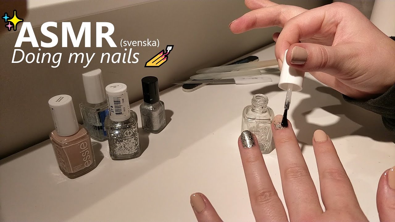Painting my nails for New Year's Eve 💅 | ASMR på svenska (soft spoken)