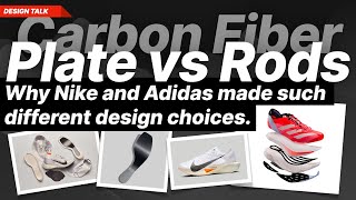 Carbon fiber plate vs rods | Why Nike and Adidas made such different design choices.