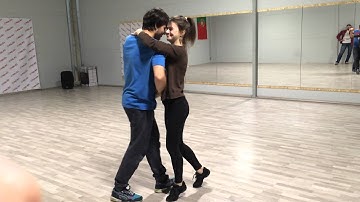 Slava and Julia. Second lesson of Zouk in Vilnius