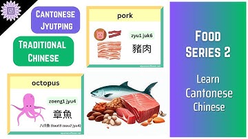 [Cantonese] Learn To Say Food Names In Cantonese For Beginners With Jyutping Pronunciations Series 2