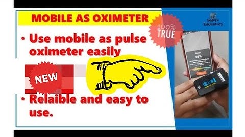 How to use mobile as pulse oximeter use mobile to measure oxygen level | best and free oximeter |