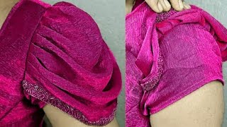 Latest tranding model blouse sleeves design cutting and stitching | model blouse sleeves design |