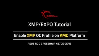 XMP/EXPO Guide - Enable XMP on AMD Platform (ASUS)