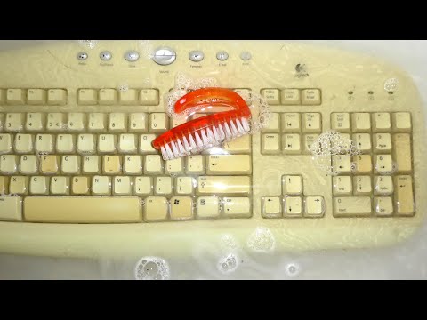 Как почистить клавиатуру Мытье клавиатуры компьютера