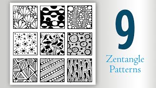 Celebrity 9 easy zentangle patterns for beginners / Zentangle art Profile