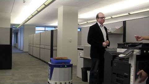 Adept MobileRobots Automate Material Transport in the Office