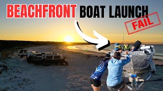 BOAT LAUNCH DISASTER + UNREAL EXPERIENCES/BREAKAGES/FREE BEACHFRONT CAMPING/ CATCH&COOK  TRAVEL AUS