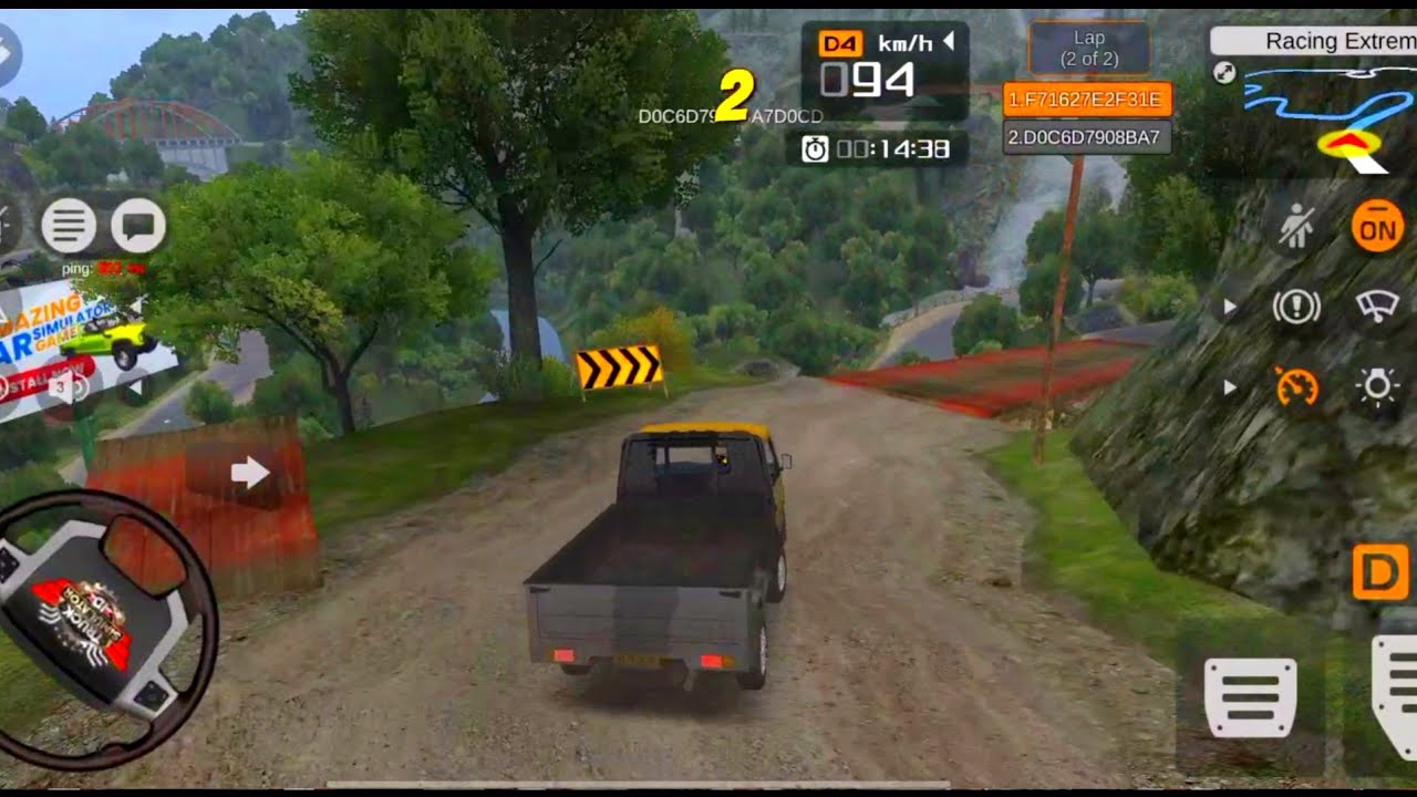 Truck simulator indonesia 🚛|| full off-road map pahadi elake se gira truck 😱|| #trucksimulator 