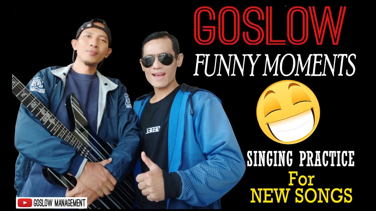 GOSLOW - FUNNY AND HAPPY MOMENTS when SINGING PRACTICE NEW SONG