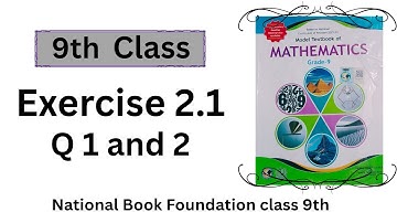 Class 9 Maths | Exercise 2.1 Q1 & Q2 Full Solution (Step by Step)