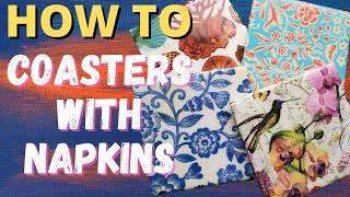 How to make a coaster with napkins