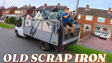 scrap man recycling for cash old scrap iron #subscribe #free #howtomake