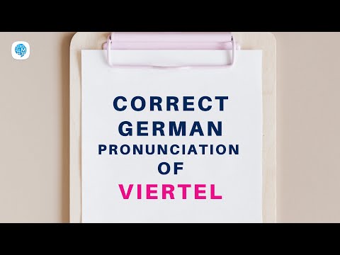 How to pronounce 'Viertel' (quarter(15 minutes)) in German? | German Pronunciation