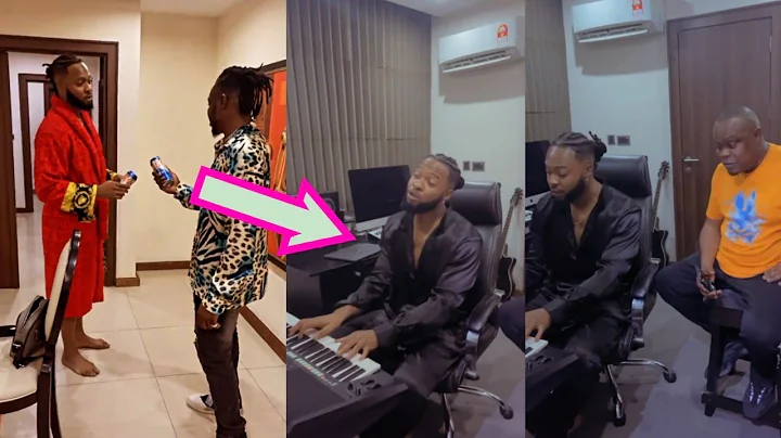 Moments of Tears As FLAVOUR Goes Into Worship In The Studio With Super Promoter Bankuli