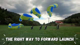 How To Launch A Paraglider | Paragliding Forward Launch Explained!