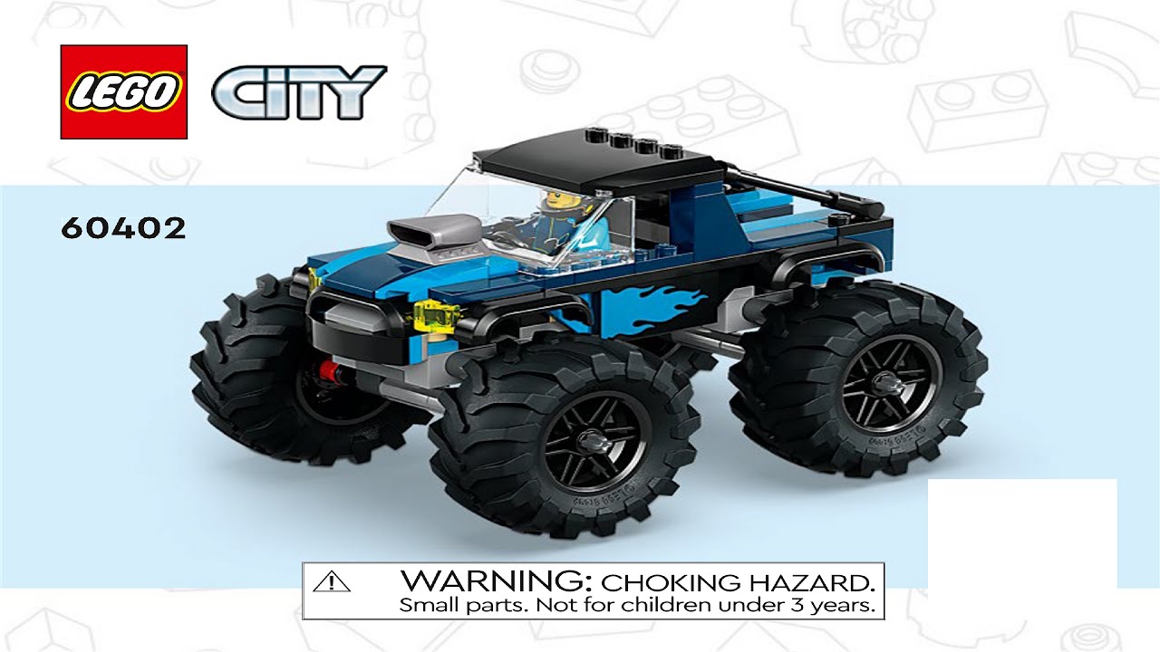 LEGO® City Blue Monster Truck Off-Road Toy 60402