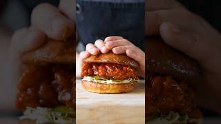 Easy Korean Fried Chicken Sandwich