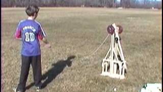 Floating Arm Trebuchet built by Tom and Joseph Heck.