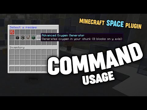 Minecraft Space Plugin: Command Usage
