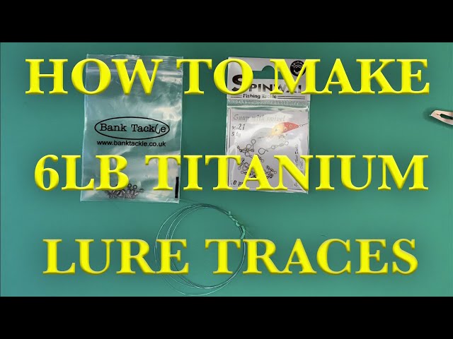 How to make a titanium wire fishing rig - Saltwater Fishing 