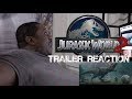 Jurassic World 2 Trailer Reaction!!! My First Reaction Video!!!